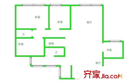 貝地盧加諾 4室 戶型圖