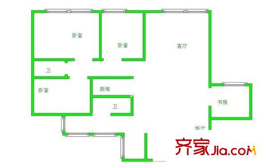 貝地盧加諾 4室 戶型圖
