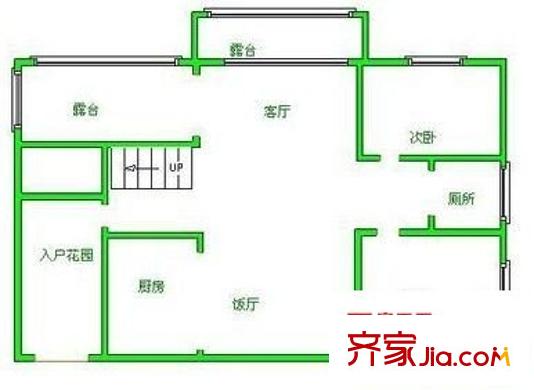 中天花園竹園 4室 戶型圖