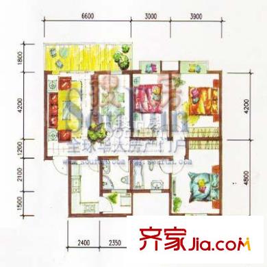 美樹陽光 4室 戶型圖