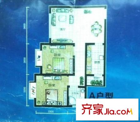 美樹陽光 2室 戶型圖