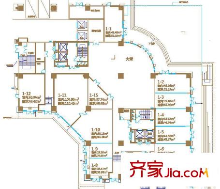 綠地聯(lián)盛國際戶型圖戶型1 