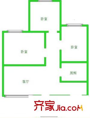 中天花園紫薇園 3室 戶型圖