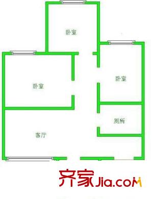 中天花園紫薇園 3室 戶型圖
