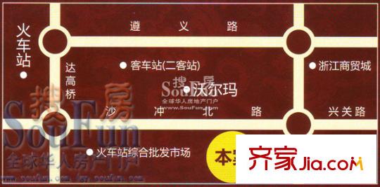 加州陽光新城交通圖