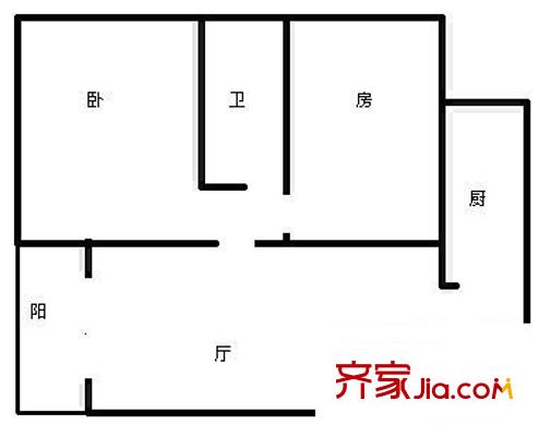 貝地盧加諾 2室 戶型圖