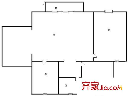 世紀(jì)城龍賢苑 3室 戶型圖