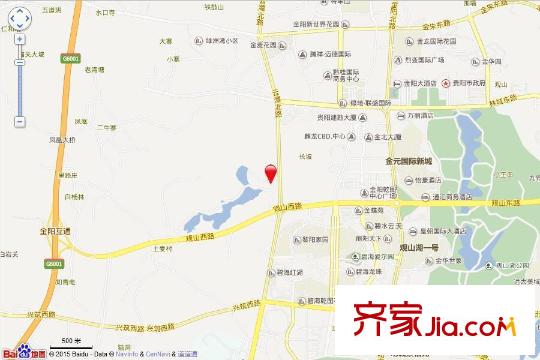 中鐵閱山湖百度電子地圖