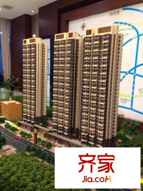 保利林語沙盤側(cè)面全景(2014-7-5)