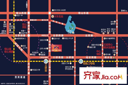 萬科云巖大都會區(qū)位圖