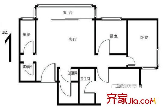 中科嘉園 戶型圖 2