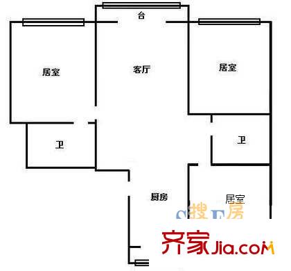 裕陽酒店旁宿舍 戶型圖