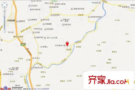 保利林語項目百度電子地圖