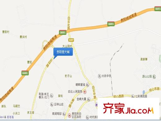 貴陽恒大城電子地圖