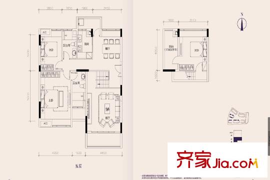 新世界?嘉院C棟C2三疊雅墅 3室2廳2衛(wèi)1廚