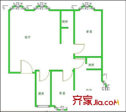 新興苑戶型圖01 