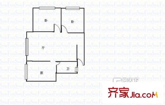 園林局小區(qū) 戶型圖 2