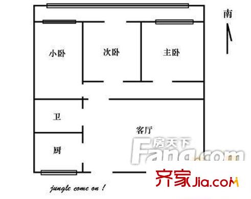 湘雅村武警宿舍 戶型圖 4