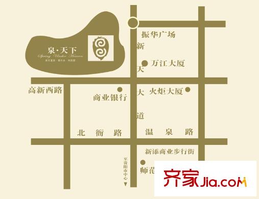 泉天下泉城首府區(qū)位圖