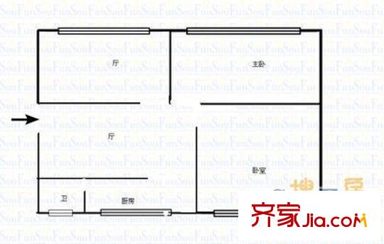 中山花園戶型圖01 