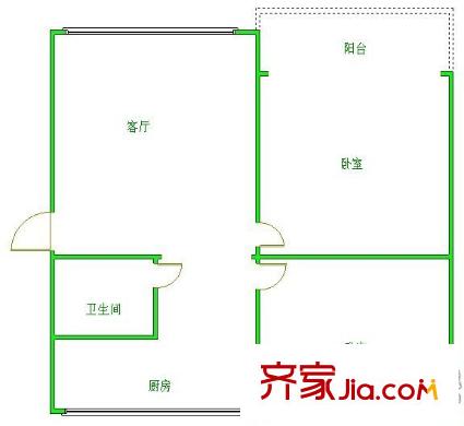 裕陽酒店旁宿舍 戶型圖 3