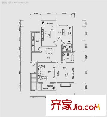 悠然居戶型圖1