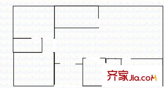 園林局小區(qū) 3室 戶型圖