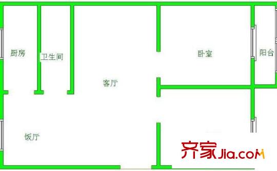 明秀宮 2室 戶型圖