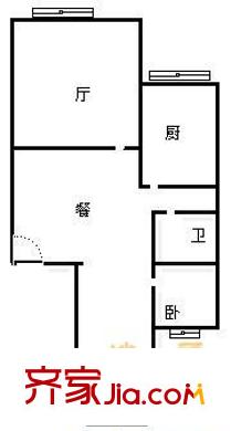 朗晴居 2室 戶(hù)型圖