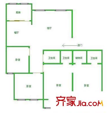 糧食機(jī)械廠宿舍 戶型圖