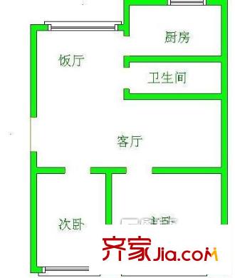 糧食機(jī)械廠宿舍戶型圖01 