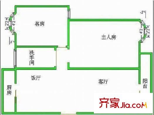 實驗三中經(jīng)適房 戶型圖 4