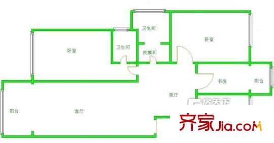 食語(yǔ)花園戶型圖04 