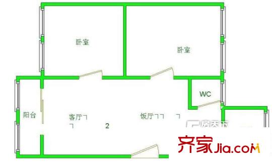 十號(hào)樓戶型圖04 