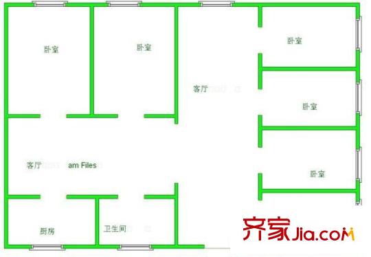 世貿(mào)廣場(chǎng)住宅小區(qū) 1室 戶型圖