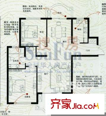 世紀(jì)金源商務(wù)中心戶型圖戶型圖1 2室2廳1衛(wèi)1廚