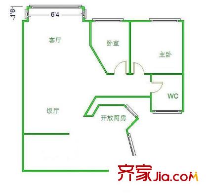 沙河社區(qū) 戶(hù)型圖 1