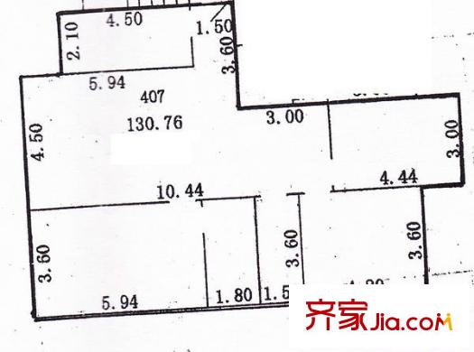 朗晴居 3室 戶型圖