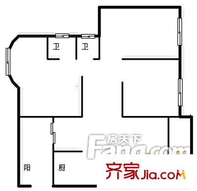 沁苑商務(wù)公寓戶型圖04 