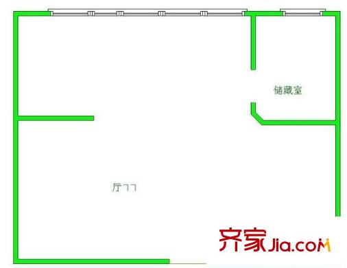 南國花錦 1室 戶型圖