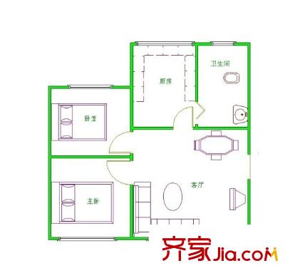 省地勘院宿舍 戶型圖