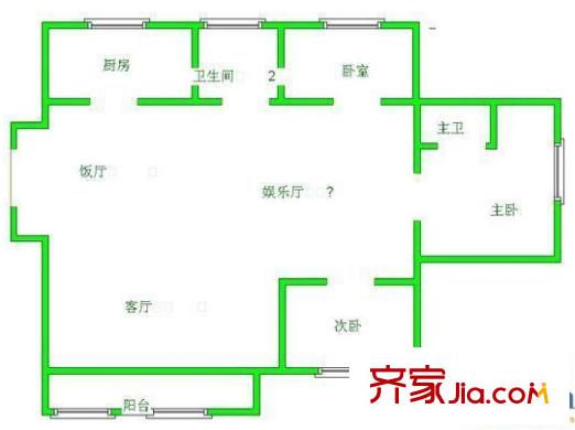 聯(lián)通大廈 戶型圖 1 