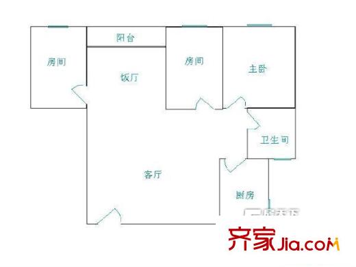 安夏大廈 戶型圖 3