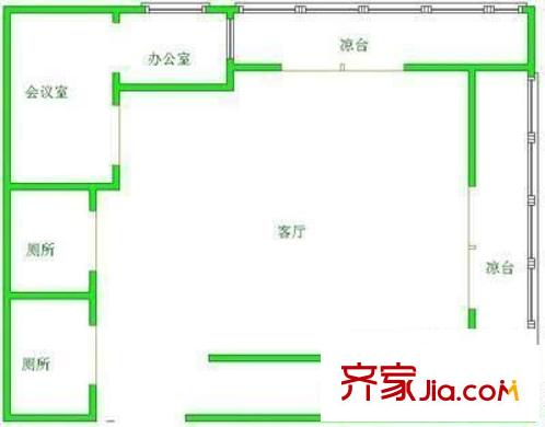 安夏大廈 6室 戶型圖