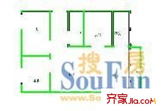 瑞苑A棟 3室 戶型圖