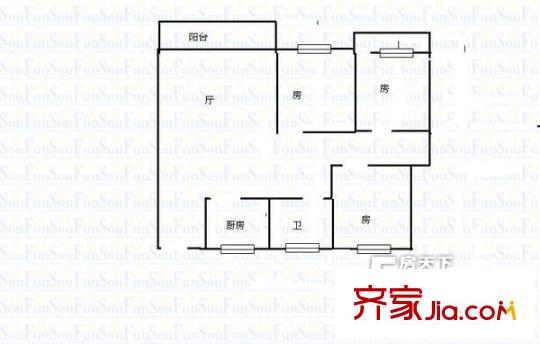 渝達大廈 戶型圖3