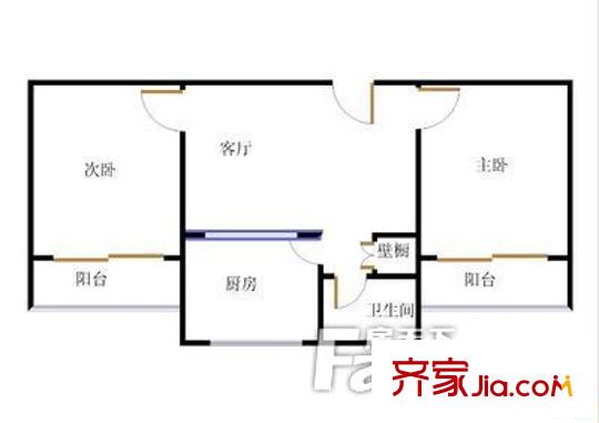 解放新苑戶型圖3