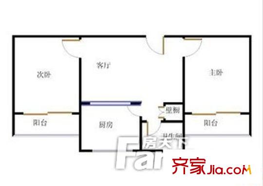 解放新苑戶型圖4