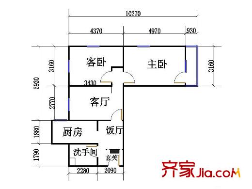 麒龍商務(wù)港 戶型圖01