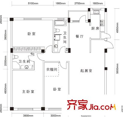 林語苑 戶型圖 3